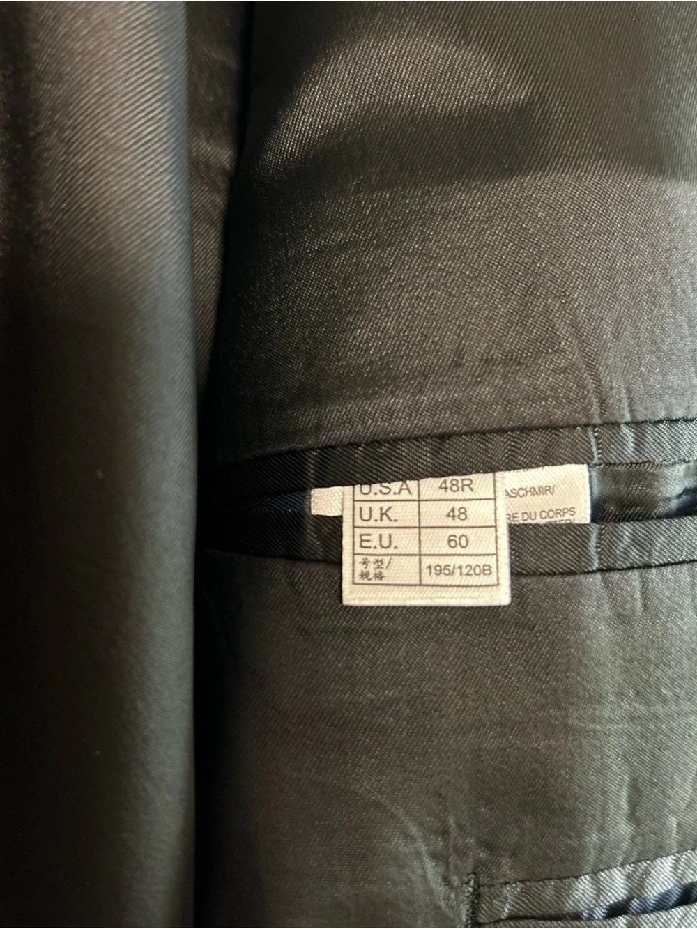 Brooks Brothers Regent Fit Loro Piana 100% Cashmere Black Blazer Sport Coat 48R